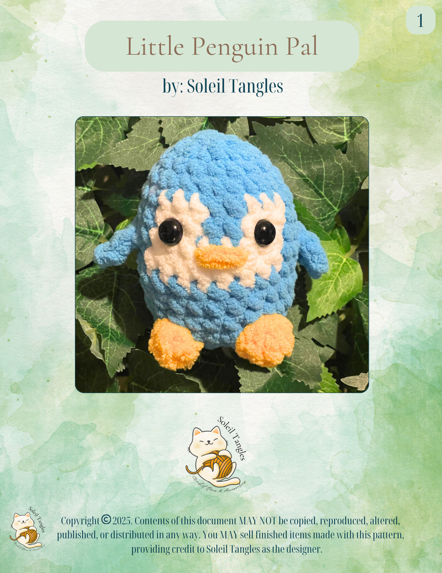 Little Penguin Pal | NO SEW | PDF Crochet Pattern
