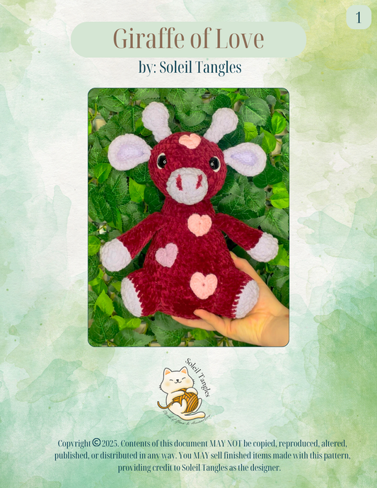 Giraffe of Love | PDF Crochet Pattern